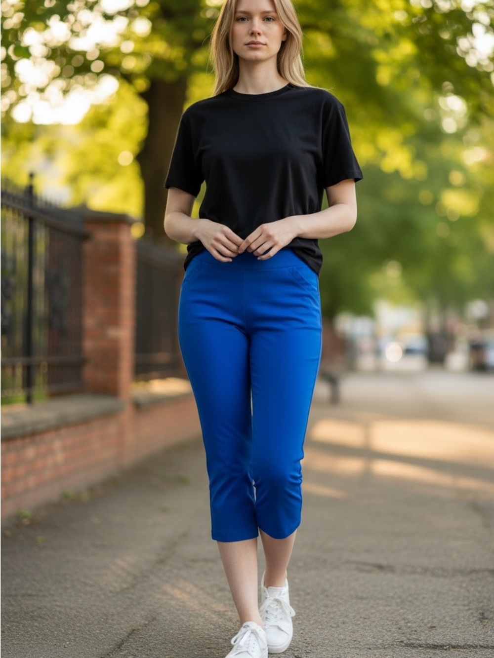 Westbound Bright Blue Capris
